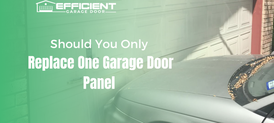 Should You Only Replace One Garage Door Panel